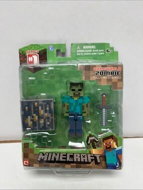 Minecraft Overworld Zombie Action Figure - Series 1